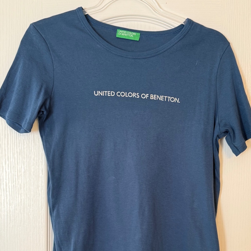 Benetton t-shirt delft blue